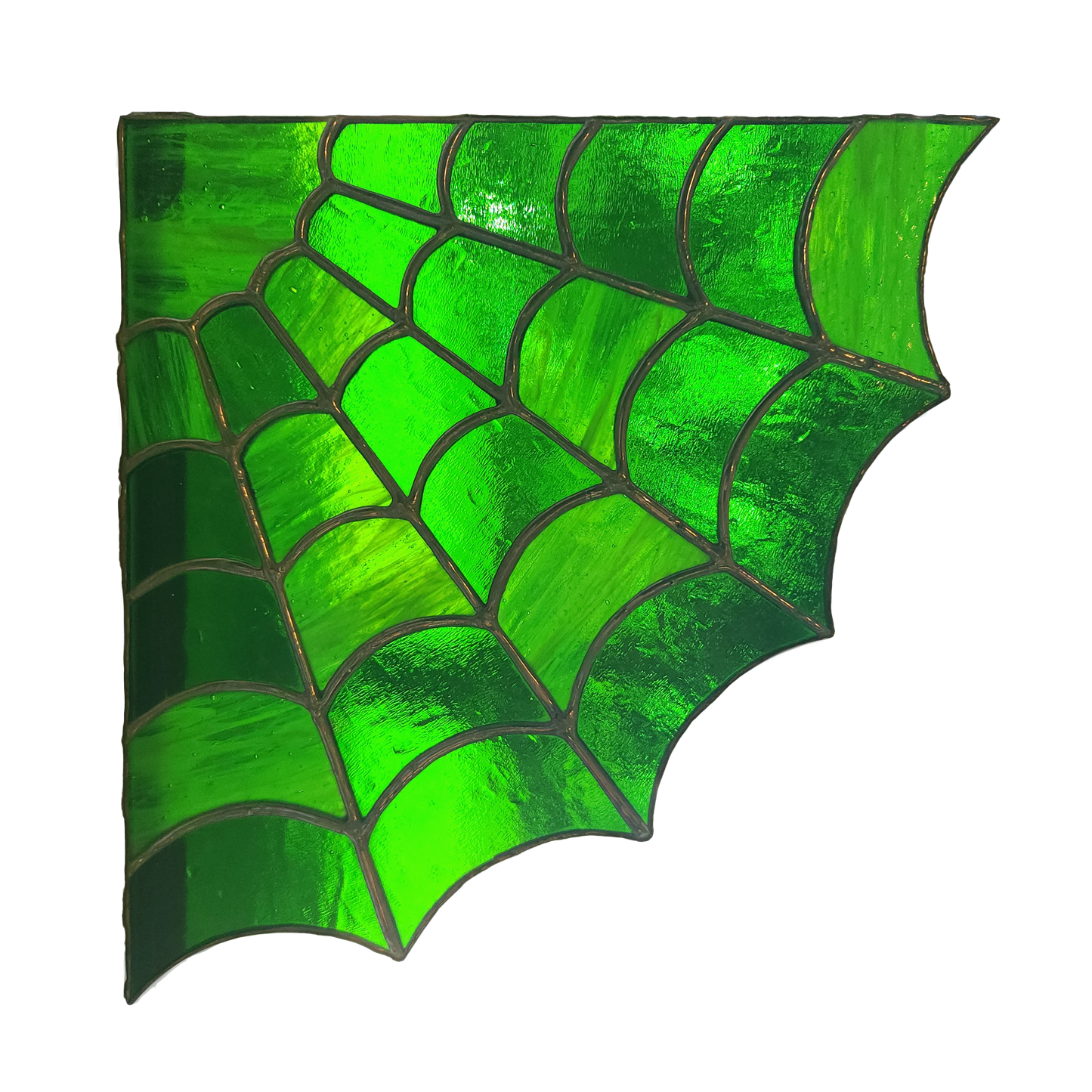 Green & Silver Cobweb Corner